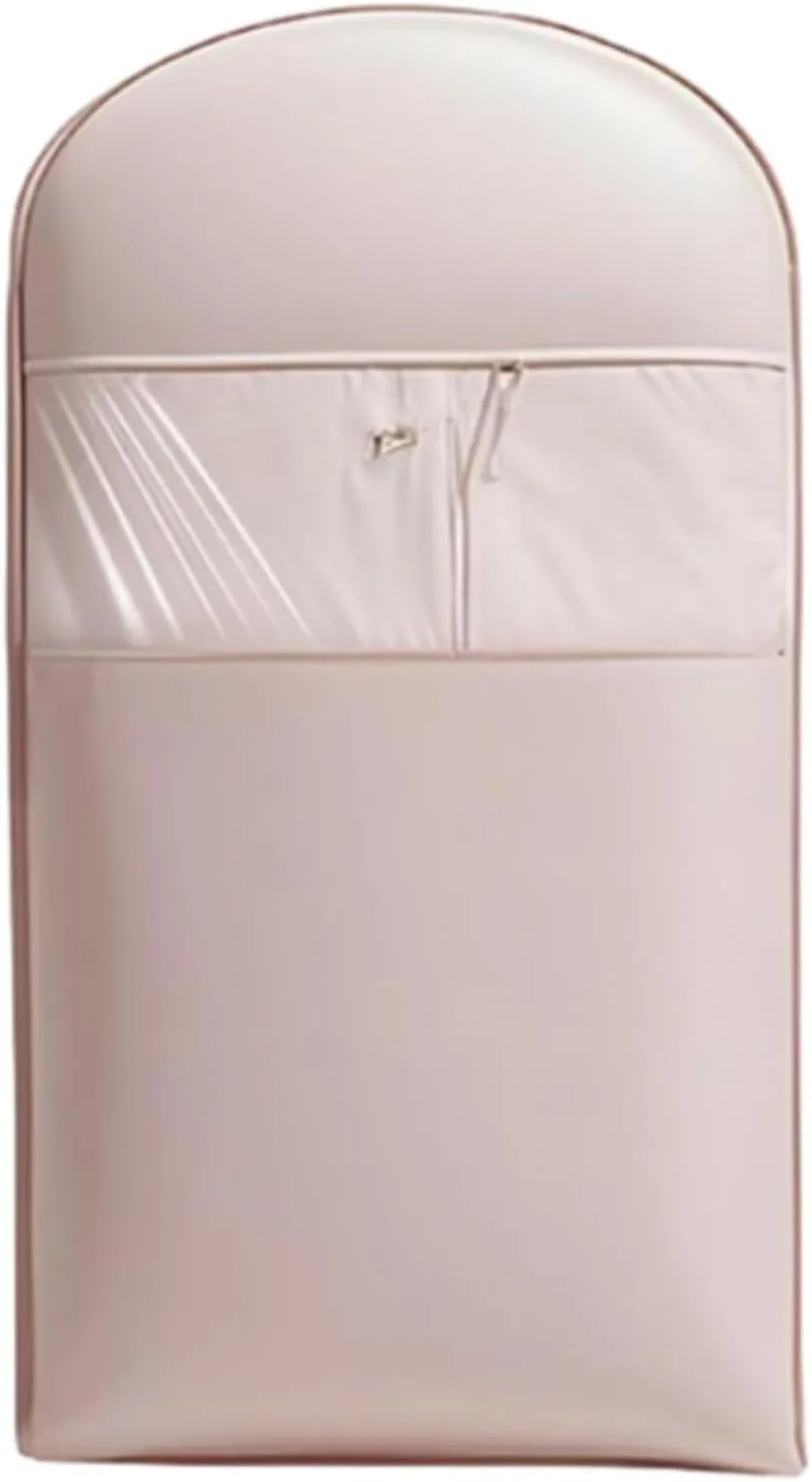 2025 Space Saving Hanging Garment Bag with Self Compression Zipper, Otherwise Garment Bag, Hanging Bag with Self Compression Zipper, Space Saving (pink, L)