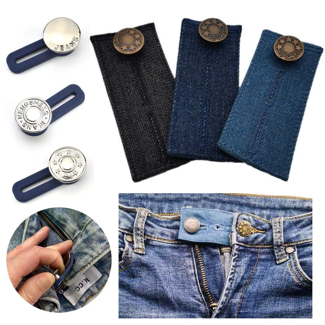 6 Pack Waist Extenders, Premium Button Extender for Pants, Pants Extender for Maternity, Adjustable Buttons Extender for Men and Women, Waistband Extenders Jean,Pants Button Extender(style1)