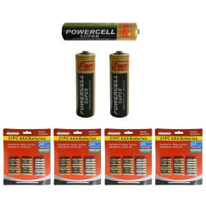 84 X Heavy Duty AAA Batteries Super Powercell Premium Battery 1.5V EXP. 2021