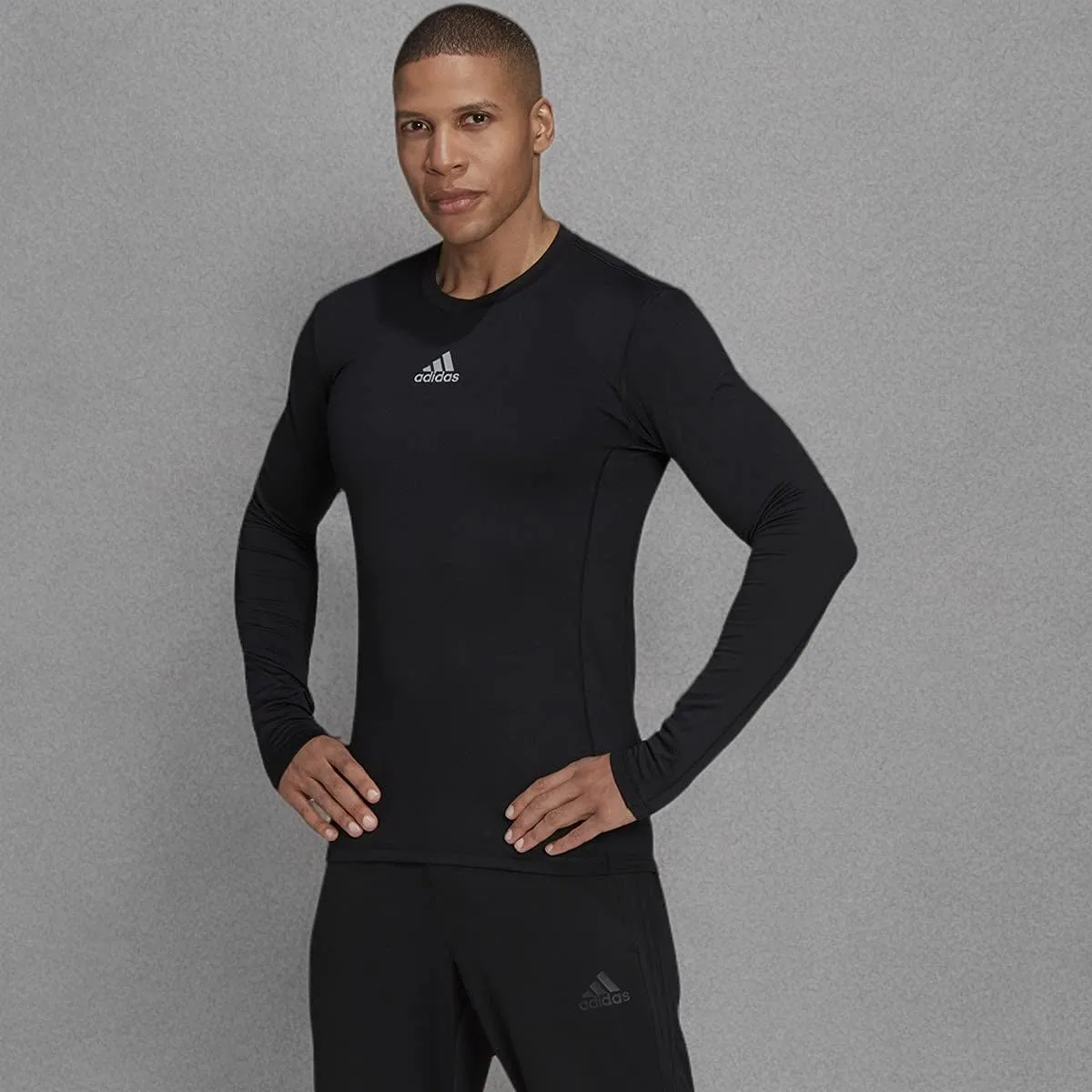 adidas Men's Techfit Long Sleeve Warm Top
