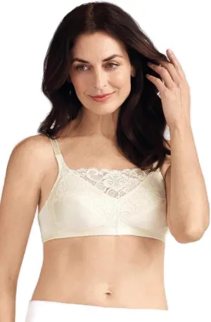 Amoena Womens Isabel Wire-Free Camisole Soft Bra, 34AA, Candlelight