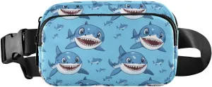 Anime Fishes Fanny Pack Water Resistant, Women Men Waist Pack Sling Bag Purse for Travel Hiking