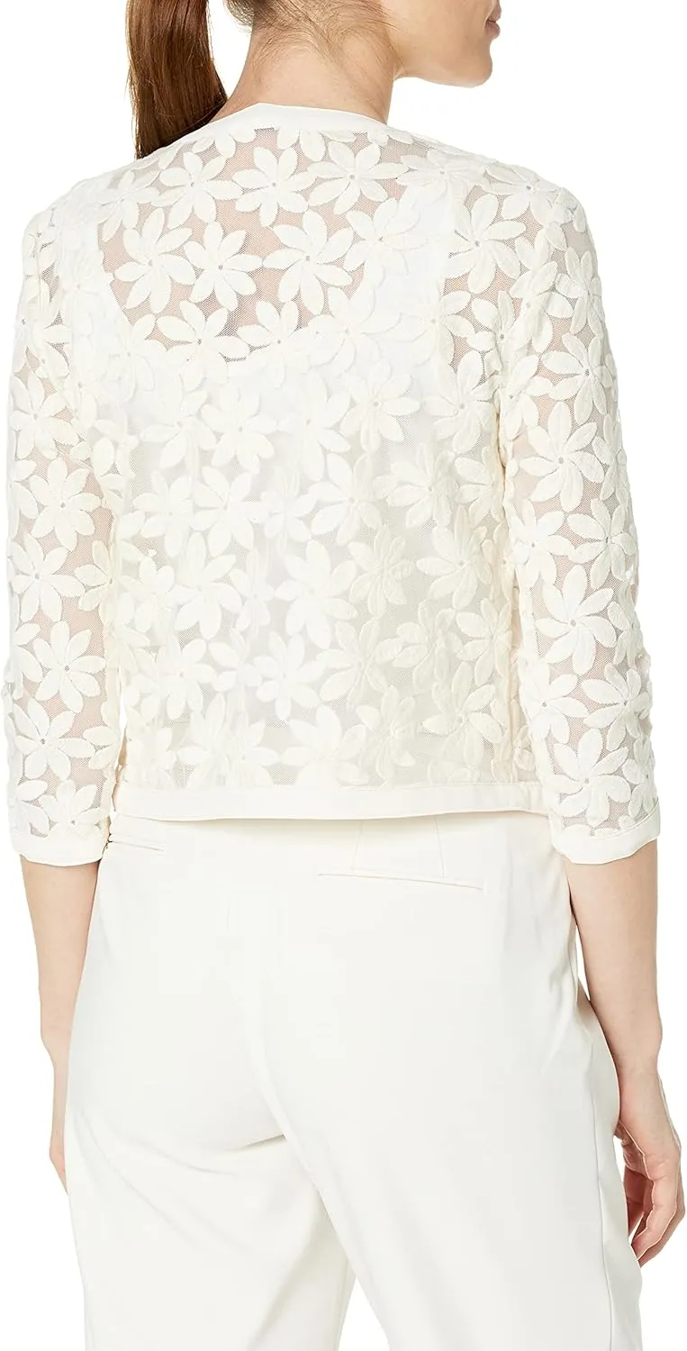 Anne Klein Women's Petite Soft Shoulder Cardigan (Spring 22)