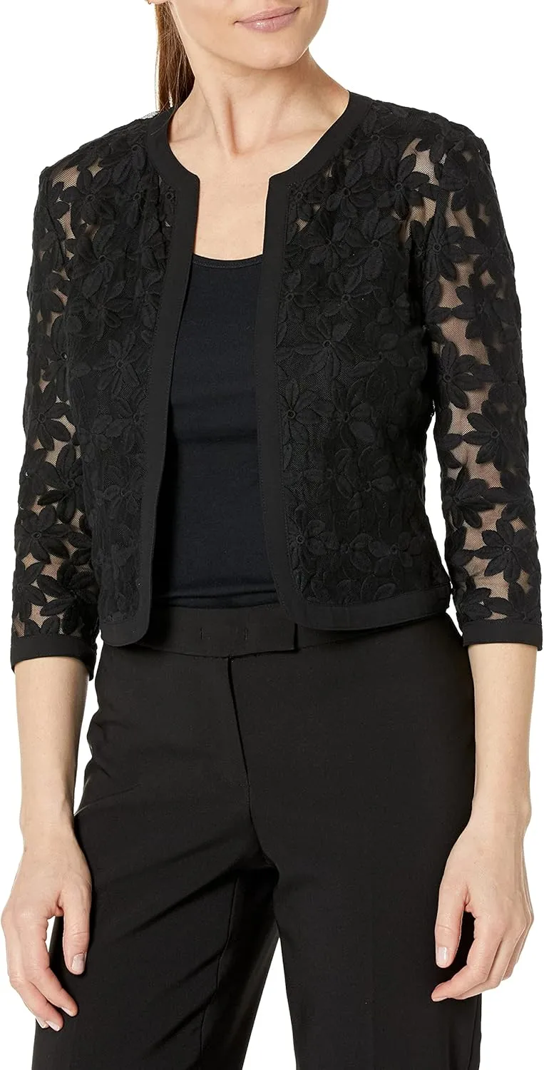 Anne Klein Women's Petite Soft Shoulder Cardigan (Spring 22)