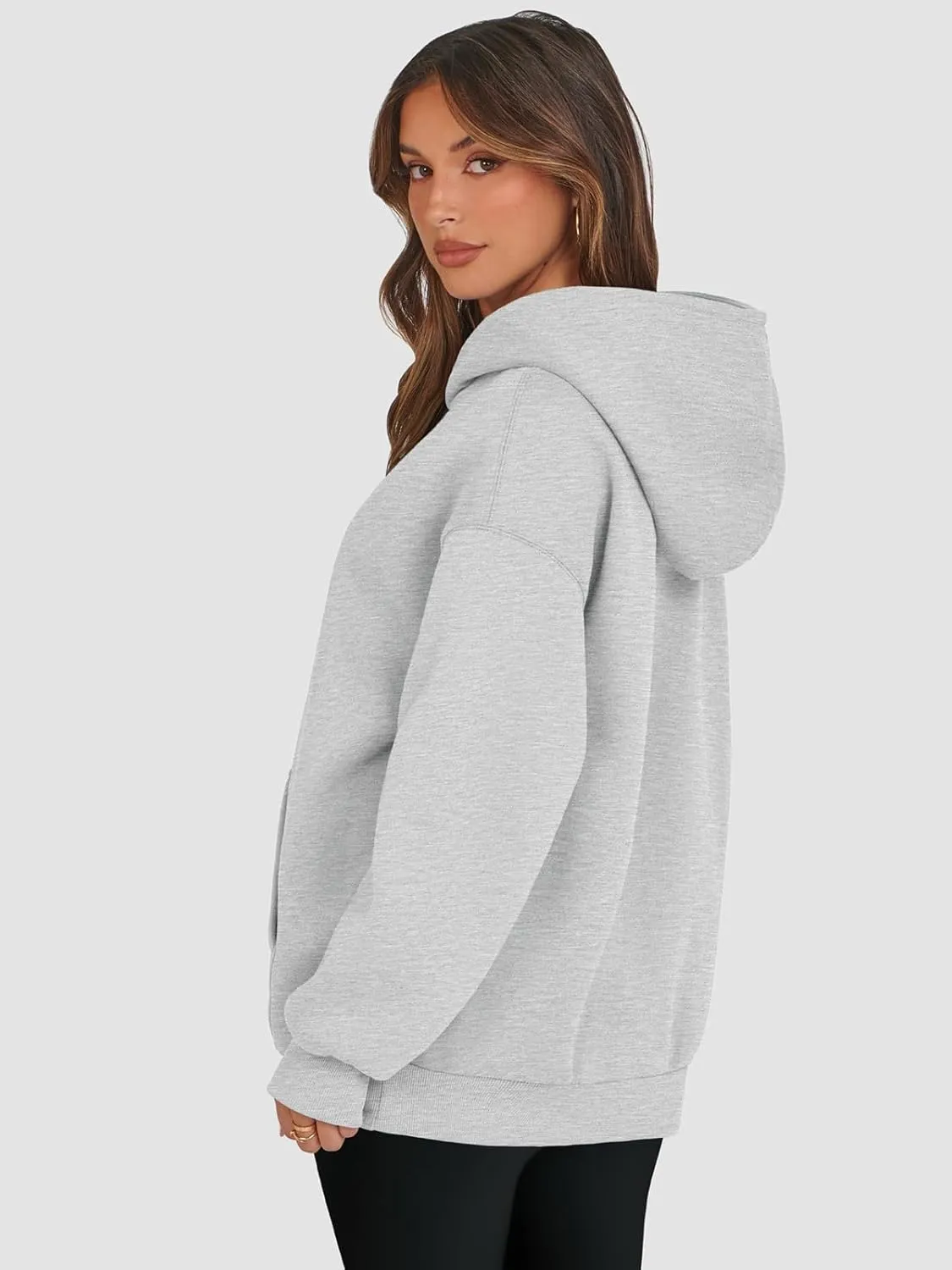 ATHMILE Womens Oversized Hoodies Fleece Sweatshirts Y2K Casual Long Sleeve Pullover Fall Clothes with Pocket and Drawstring