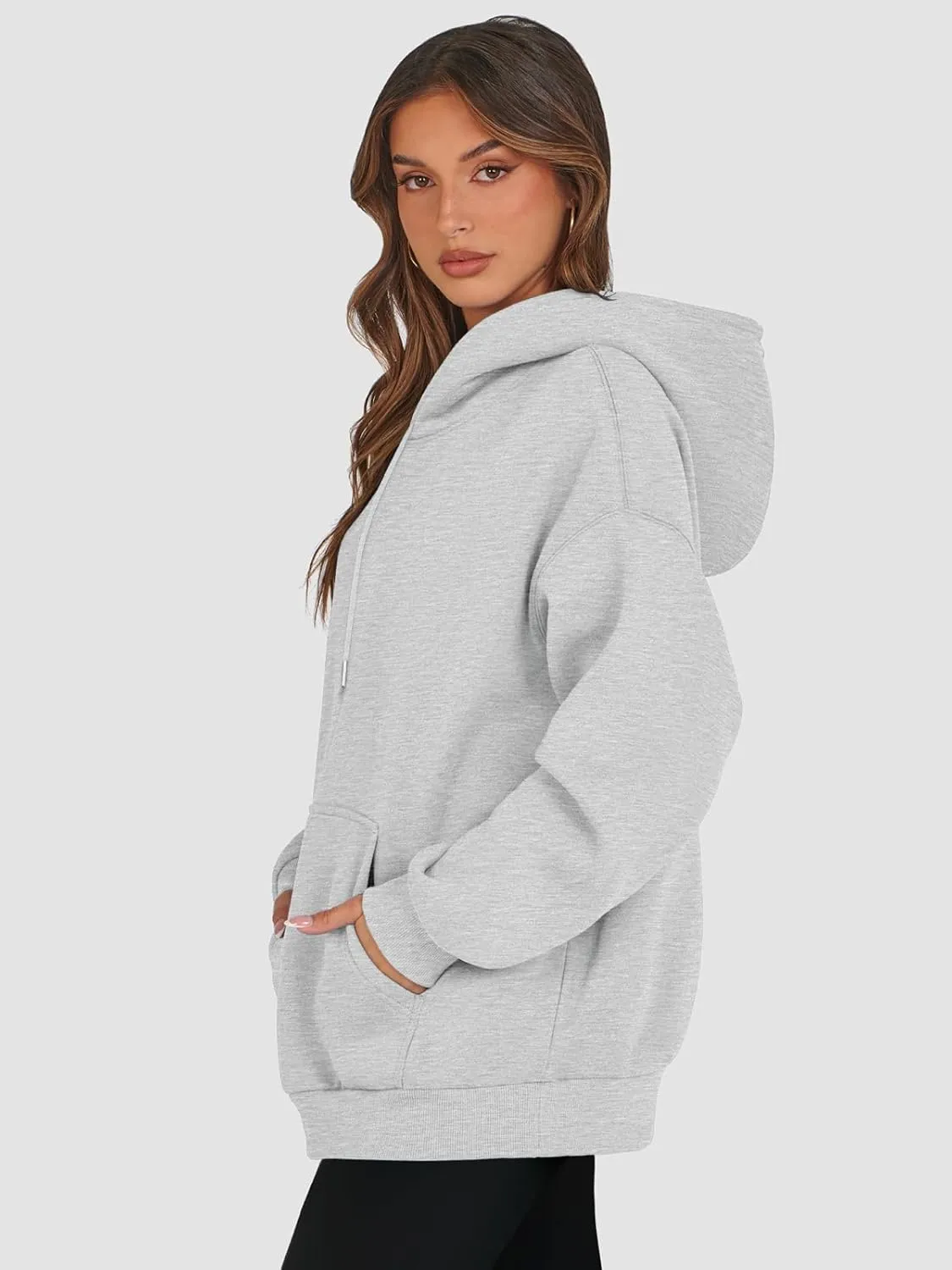 ATHMILE Womens Oversized Hoodies Fleece Sweatshirts Y2K Casual Long Sleeve Pullover Fall Clothes with Pocket and Drawstring