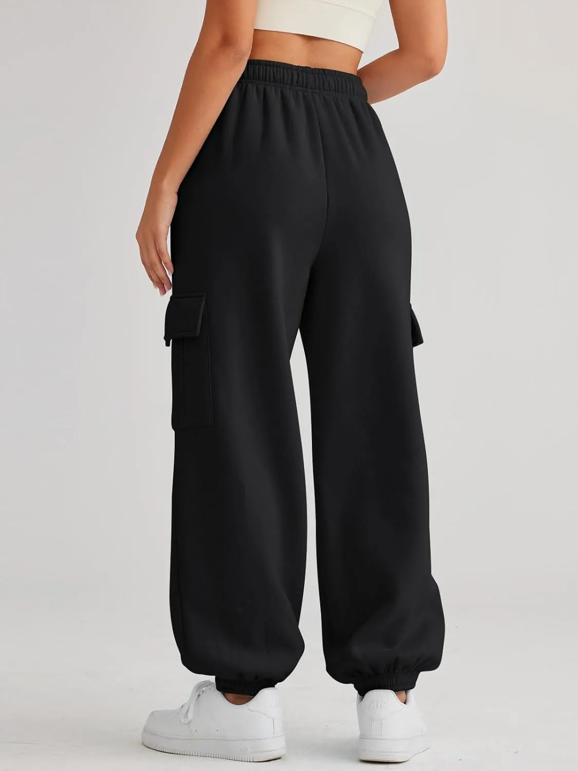 AUTOMET Womens Cargo Sweatpants Oversized Fleece Joggers Fall Fashion Outfits Y2k Clothes 2025 with Pockets