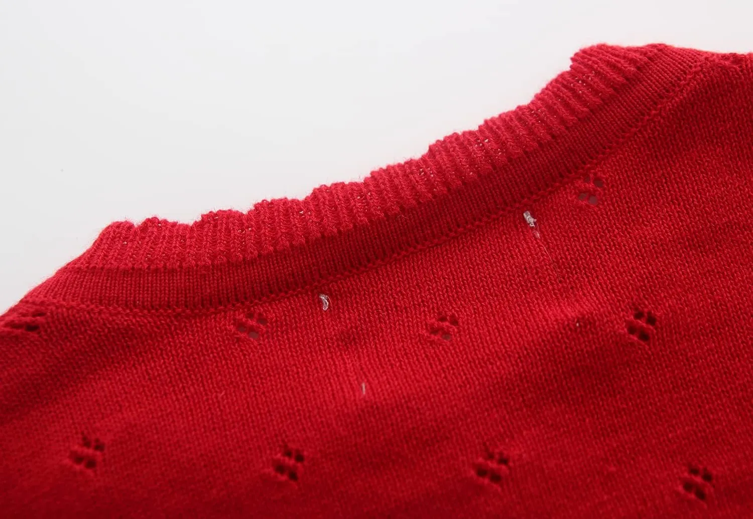 Baby Girls Cardigan Sweater Bolero Shrugs Toddler Kids Knitted Long Sleeve Button Closure Cropped Dress Up Jacket Tops