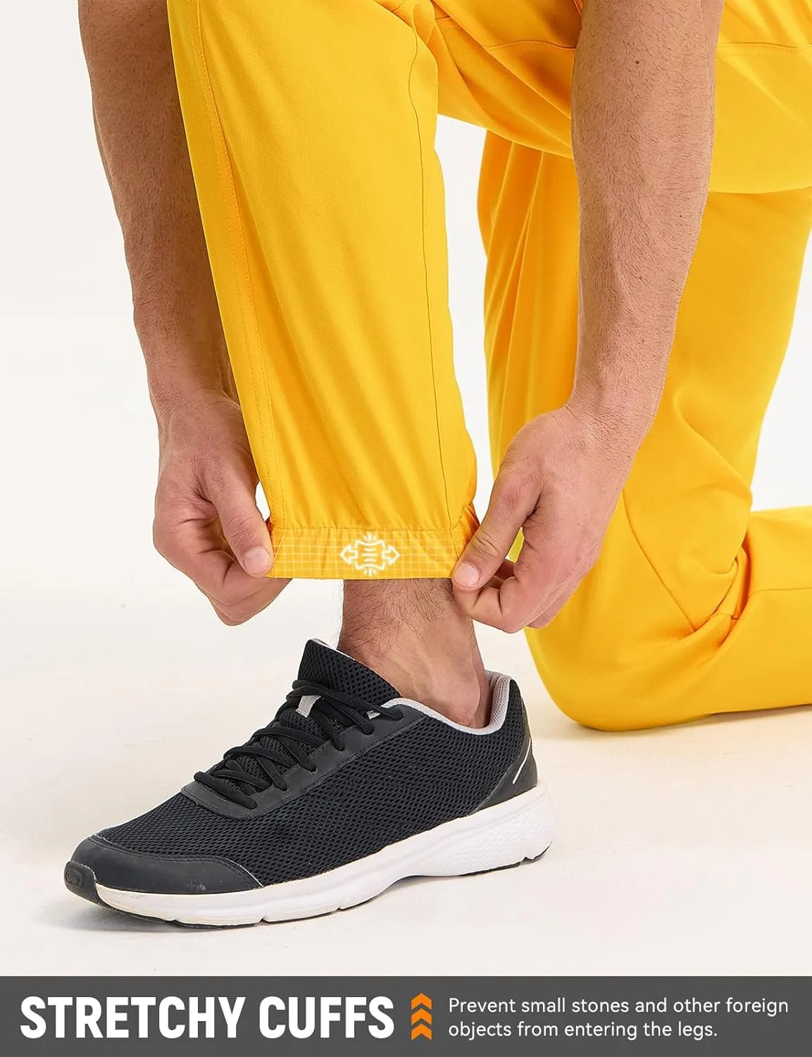baleaf Mens Hiking Pants Lightweight Quick Dry Joggers with Pockets Cargo Pants Water Resistant Breathable Jogger