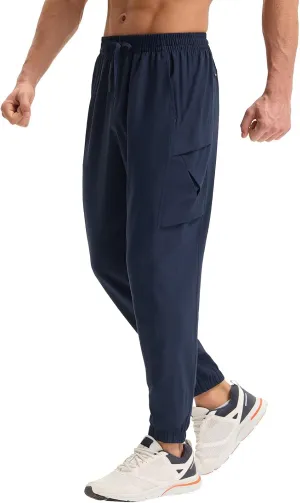baleaf Mens Hiking Pants Lightweight Quick Dry Joggers with Pockets Cargo Pants Water Resistant Breathable Jogger