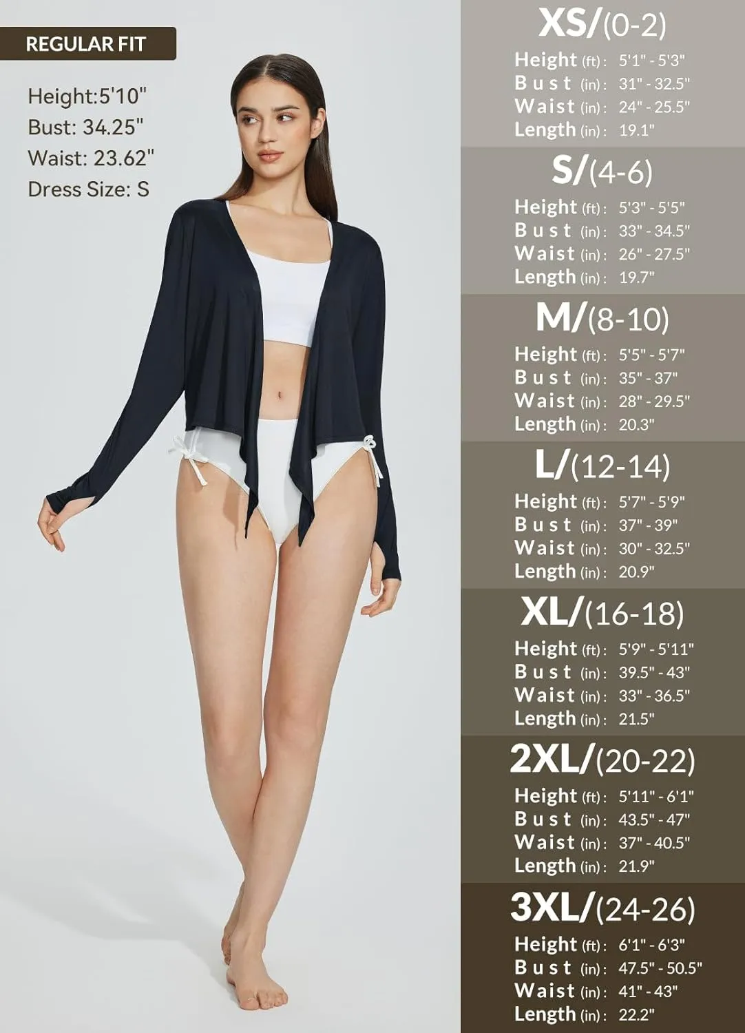 baleaf Women's 2025 UPF 50  Cropped Cover Up Cardigan Tie Front Lightweight Summer Sun Wrap SPF Shirts Beach Outdoor