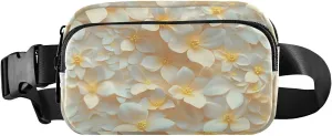 Beautiful Florals Fanny Pack Water Resistant Waist Pack Sling Bag Purse for Women Men Travel Hiking