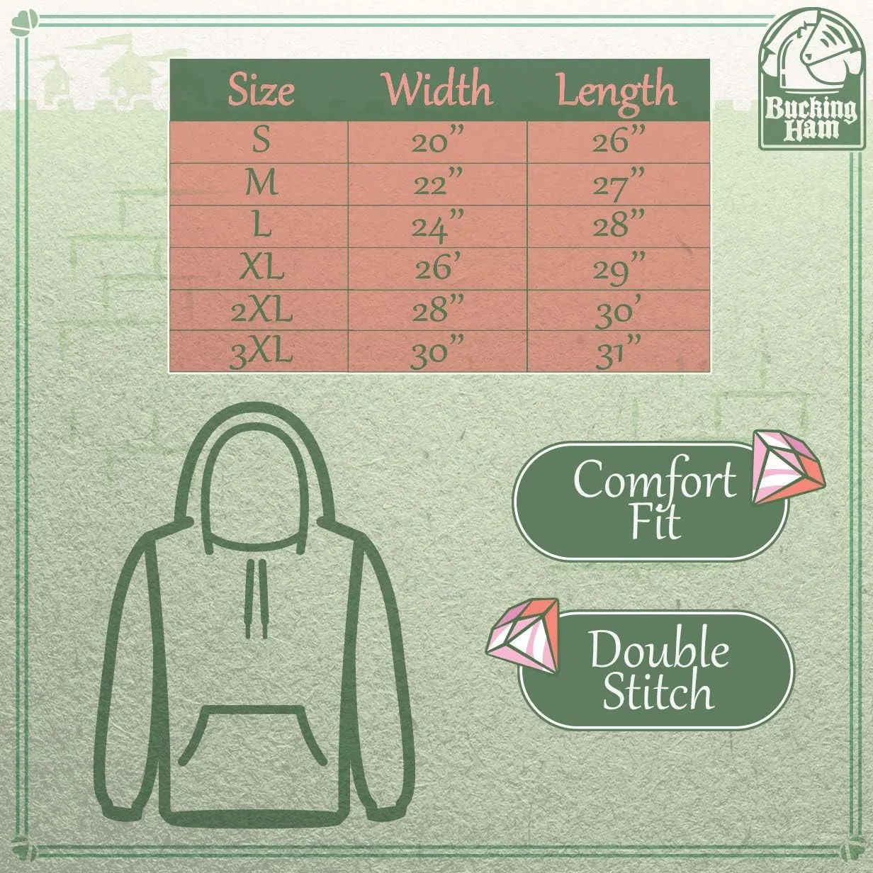 Bucking Ham got undershirt? - Men's Ultra Soft Hoodie Sweatshirt