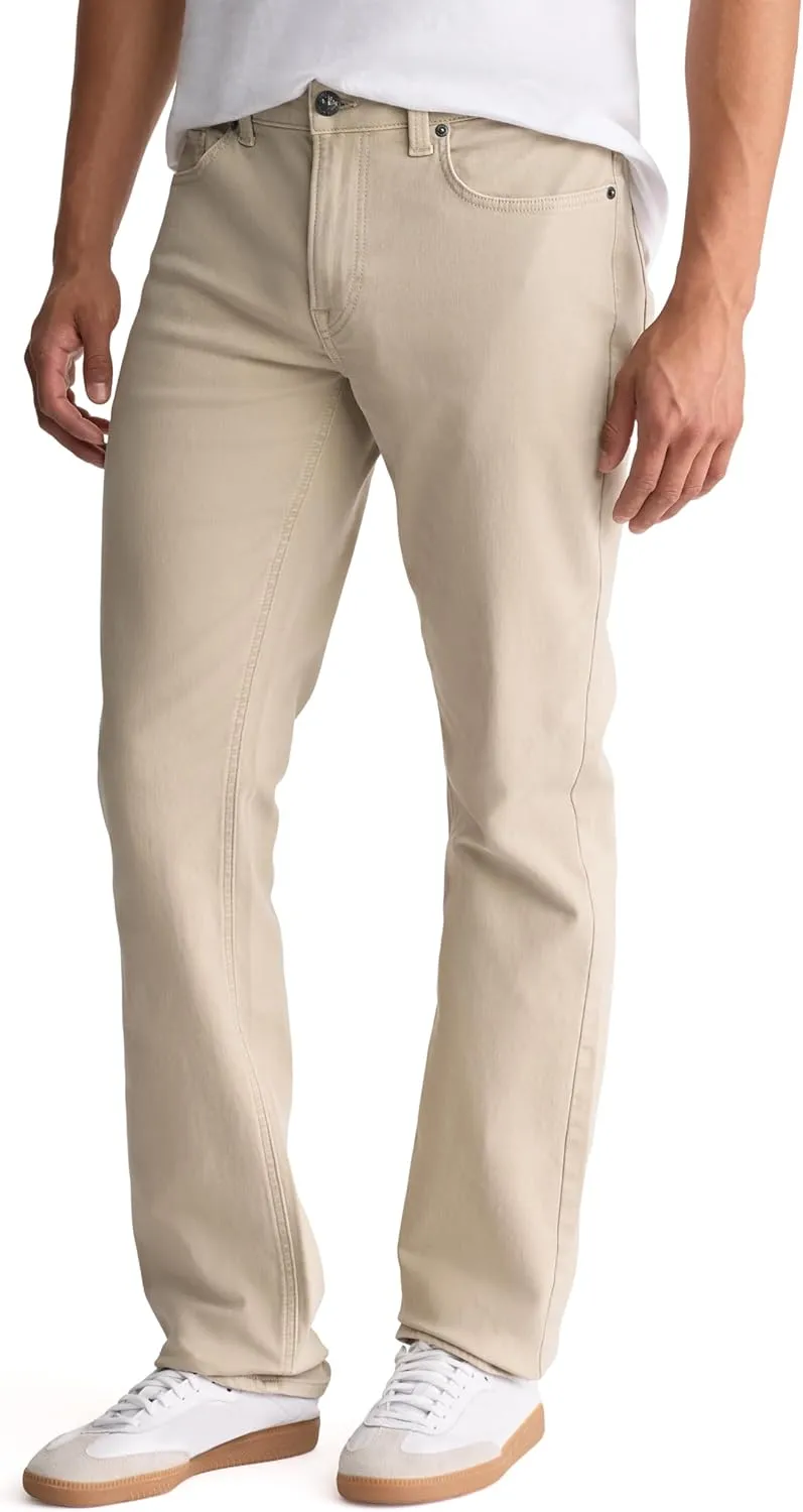 Buffalo David Bitton Men's Non-Denim Straight Leg Six French Terry Pants with Cotton Blend Stretch