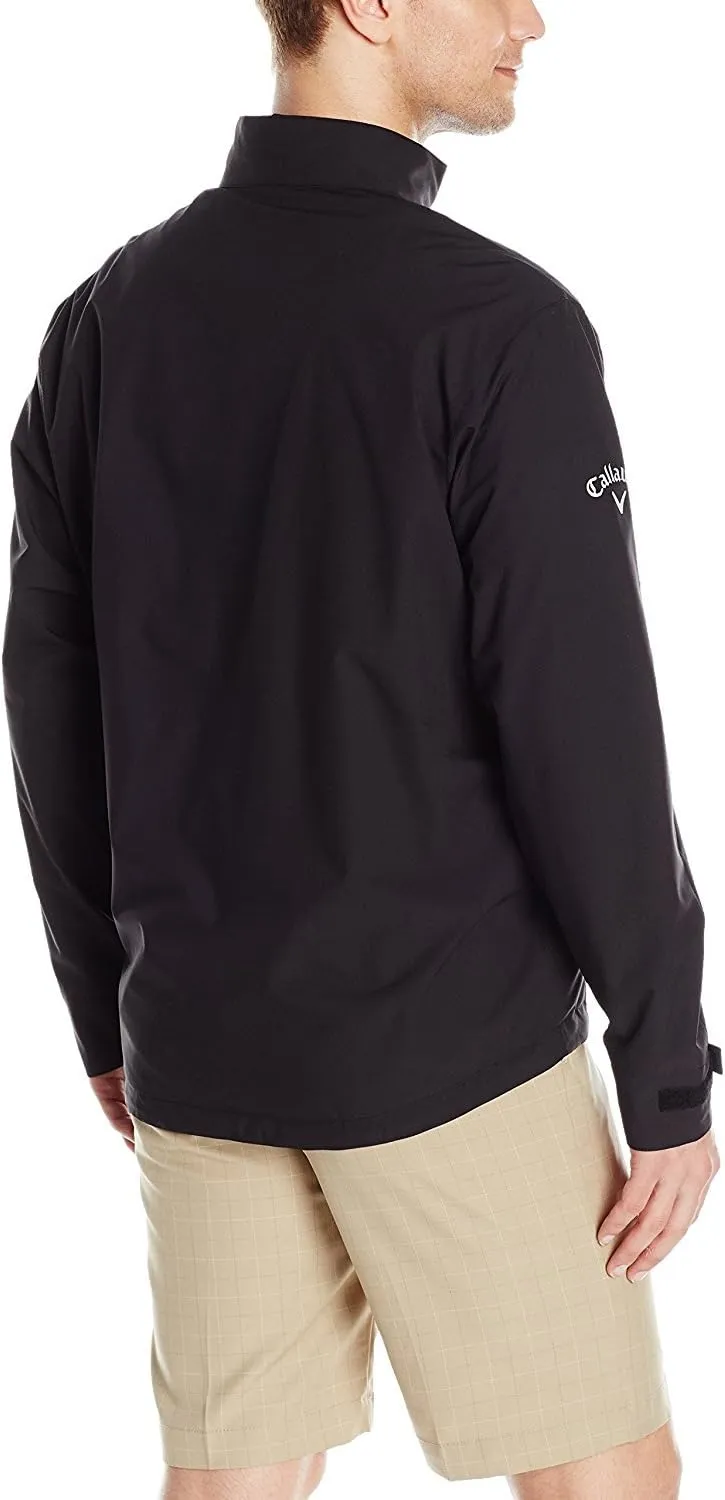 Callaway Mens Long Sleeve Full-Zip Wind Jacket, Wind and Water Resistant Performance Apparel for Men, Extended Sizes
