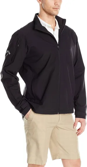Callaway Mens Long Sleeve Full-Zip Wind Jacket, Wind and Water Resistant Performance Apparel for Men, Extended Sizes