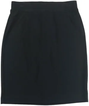 Calvin Klein Women's Elastic Waist Soft Pencil Skirt (Black, 8)