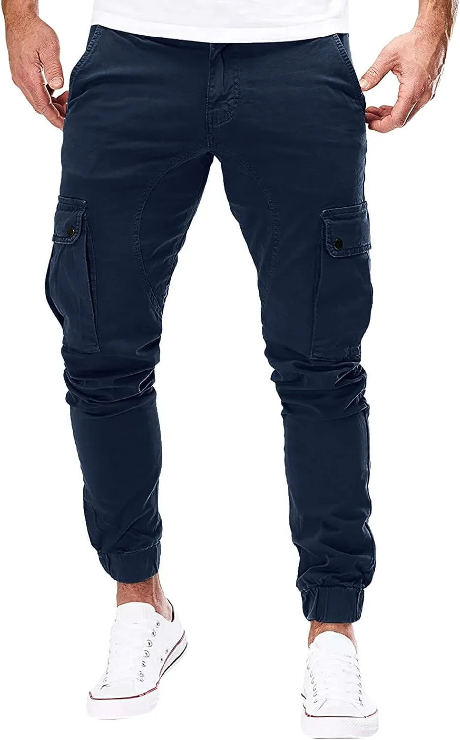 Cargo Sweatpants for Men Big and Tall Sport Pants Drawstring Sports Trousers for Men Mens Cargo Sweatpants Drawstring