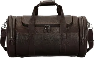 Carry On Weekender Overnight Bag Leather Duffle for Men Travel Duffel Backpack Water Resistant Laptop Weekend