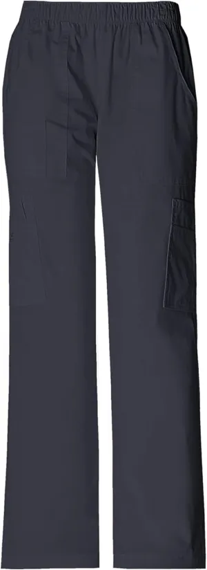 Cherokee Women Scrubs Pant Workwear Core Stretch Mid Rise Pull-On Cargo 4005
