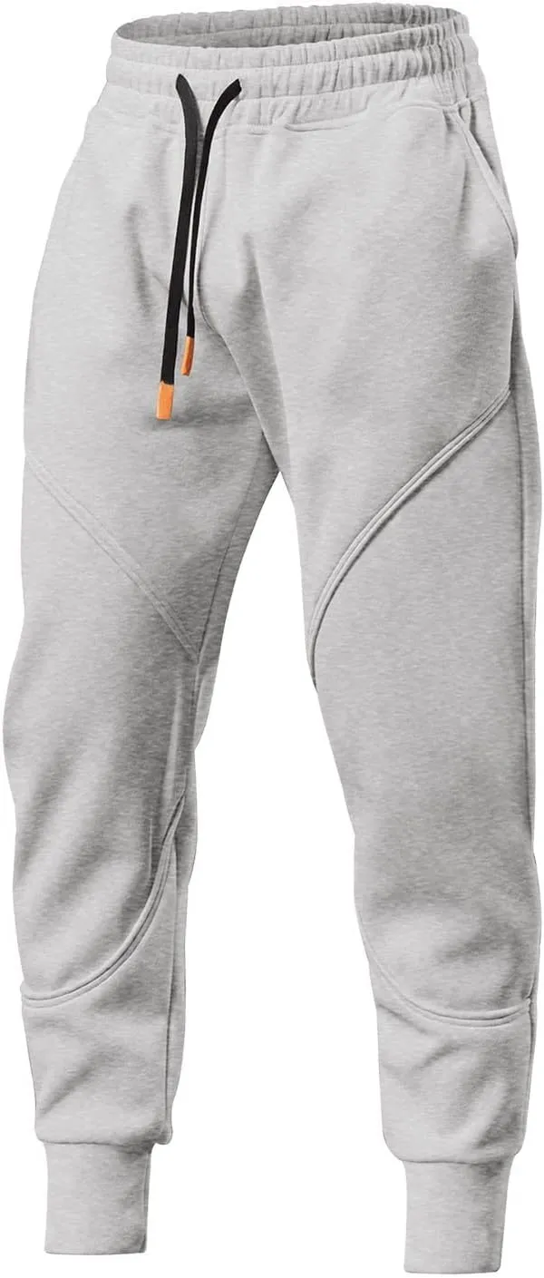 Chinos Pants Men Slim Fit Male Spring Casual Fitness Running Trousers Drawstring Loose Waist Color Matching Pants