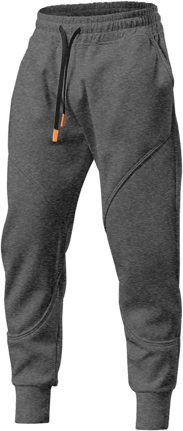 Chinos Pants Men Slim Fit Male Spring Casual Fitness Running Trousers Drawstring Loose Waist Color Matching Pants