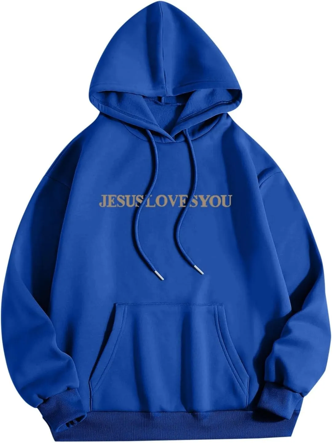 Christian Hoodie Women Jesus Loves You Letter Graphic Y2K Preppy Oversized Sweatshirt Long Sleeve Fall Pullover Tops
