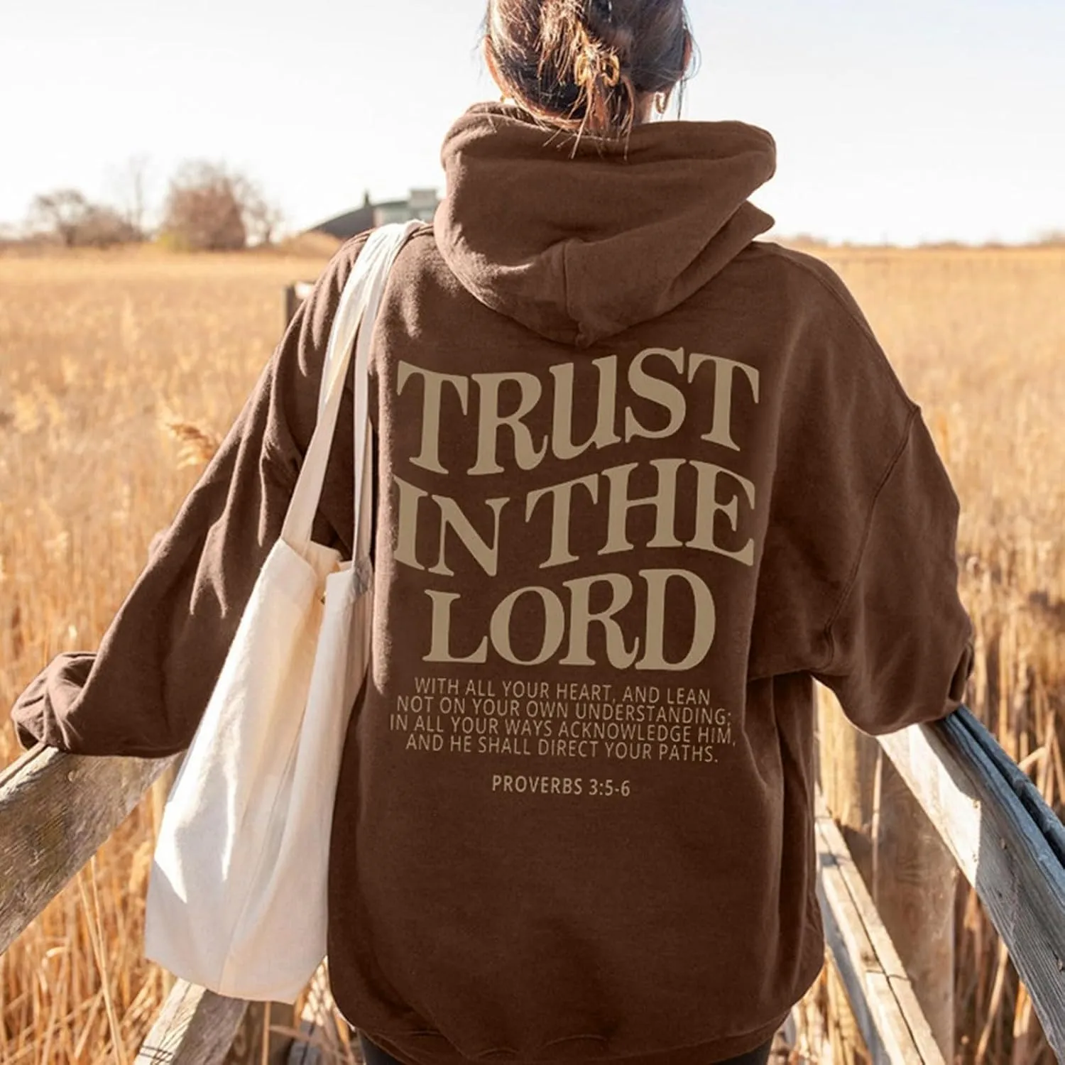 Christian Hoodies for Women Bible Verse Jesus Loves You Letter Graphic Oversized Long Sleeve Pockets Drawstring Sweatshirts