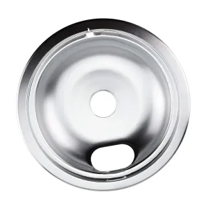 Chrome Drip Pan Bowl 7.5" Electric Gas Stove Range Burner Replacement Heavy Duty