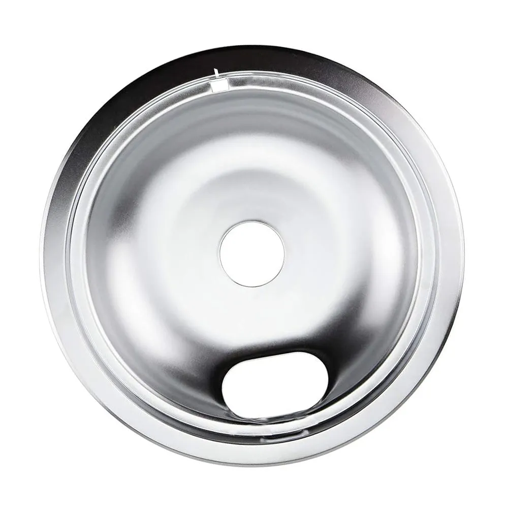Chrome Drip Pan Bowl 7.5" Electric Gas Stove Range Burner Replacement Heavy Duty