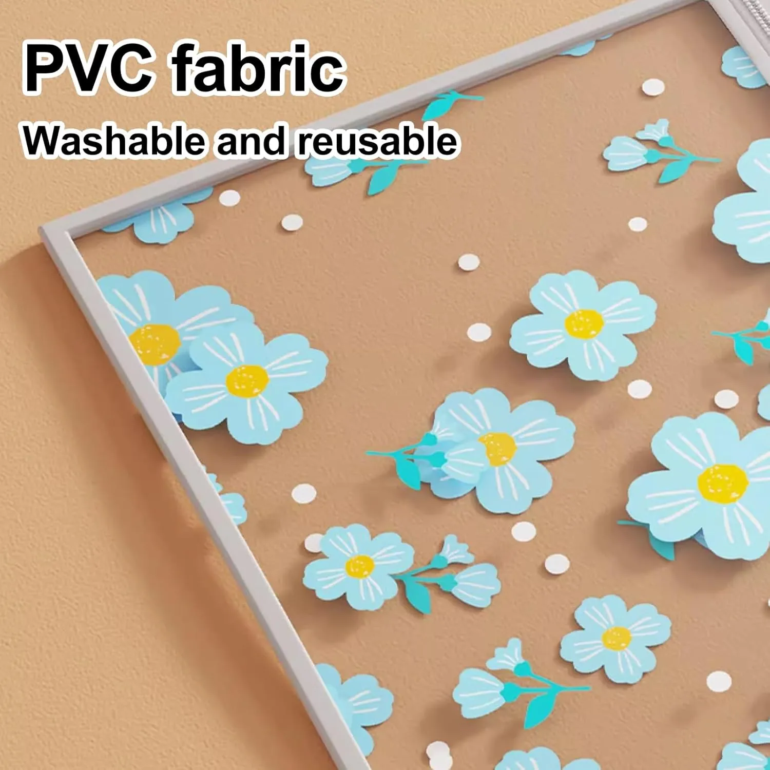Clear Garment Bags, Printed Garment Covers with Zip, Clothes Cover for Hanging, Dustproof, Washable, for Dress, Suit, Coat(Blue,60x50x90cm)