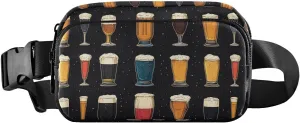 Colored Cups Fanny Pack Water Resistant, Women Men Waist Pack Sling Bag Purse for Travel Hiking