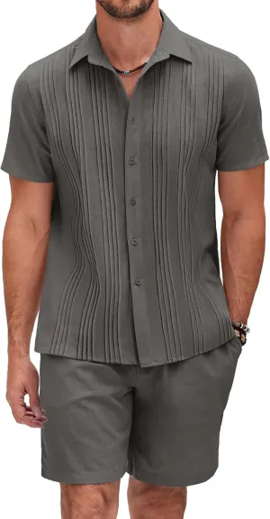 COOFANDY mens Men Casual,short Sleeve