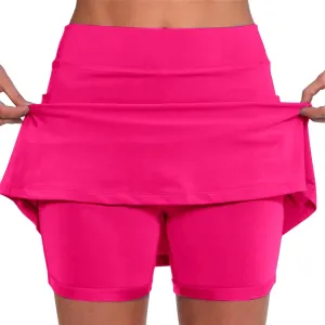 cooki Skorts for Women Casual Summer Lightweight Athletic Golf Mini Skirt with Shorts High Waisted Workout Yoga Skort