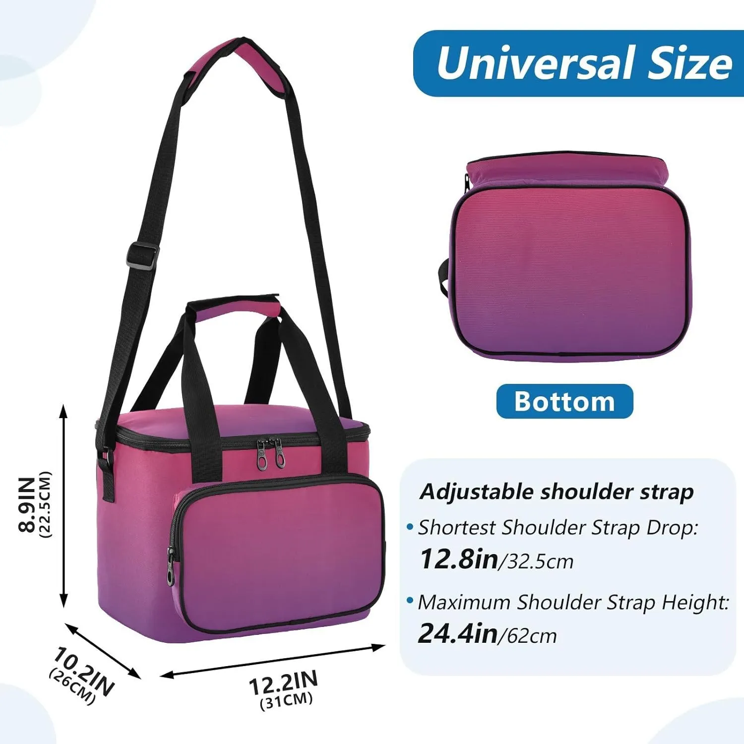 Cooler Bag Leakproof Soft Cooler Insulated 24 Cans Camping Coolers