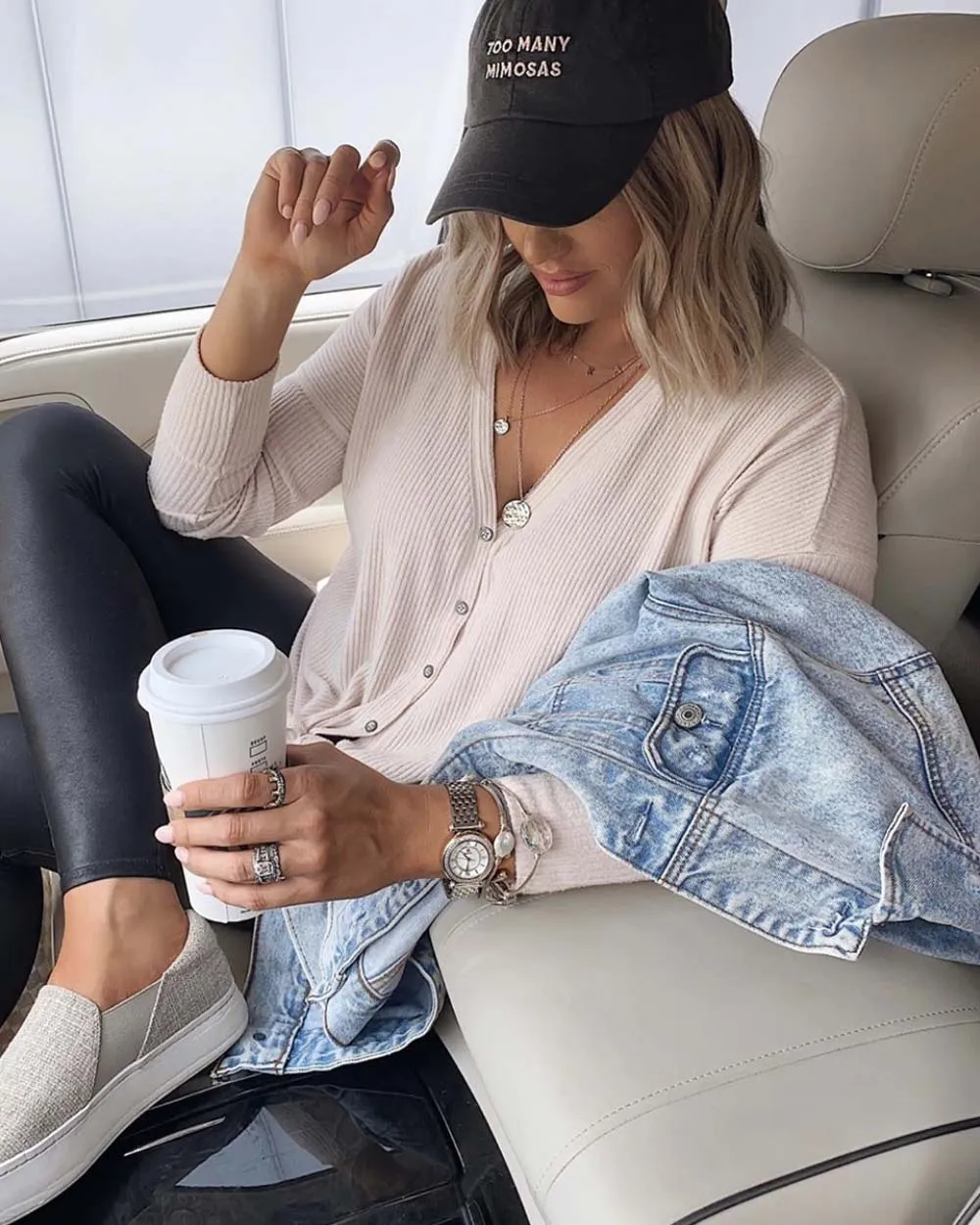 Cozy Tie Thermal in Cream