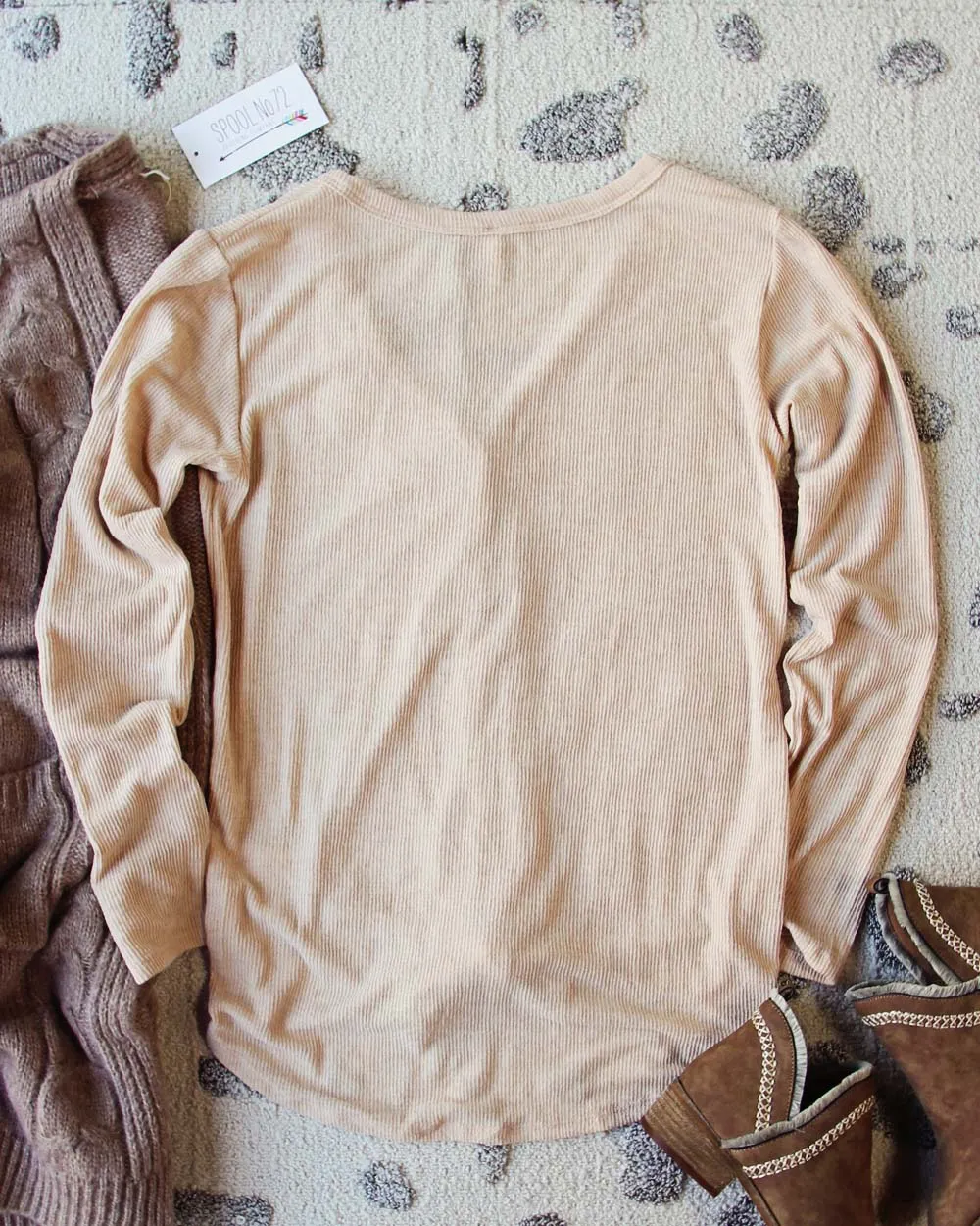 Cozy Tie Thermal in Cream