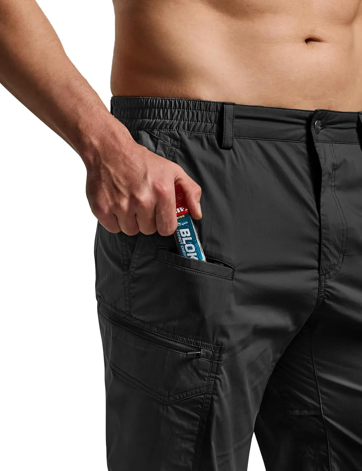 CQR Men's Quick Dry Tactical Pants, Water Resistant Outdoor Pants, Lightweight Stretch Cargo Work Hiking Pants