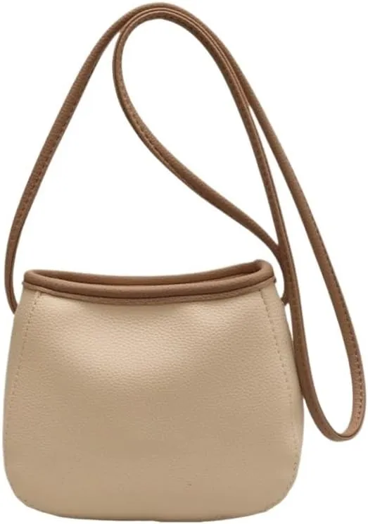 cross-body bag Clashing Color Soft Leather Bucket Bag