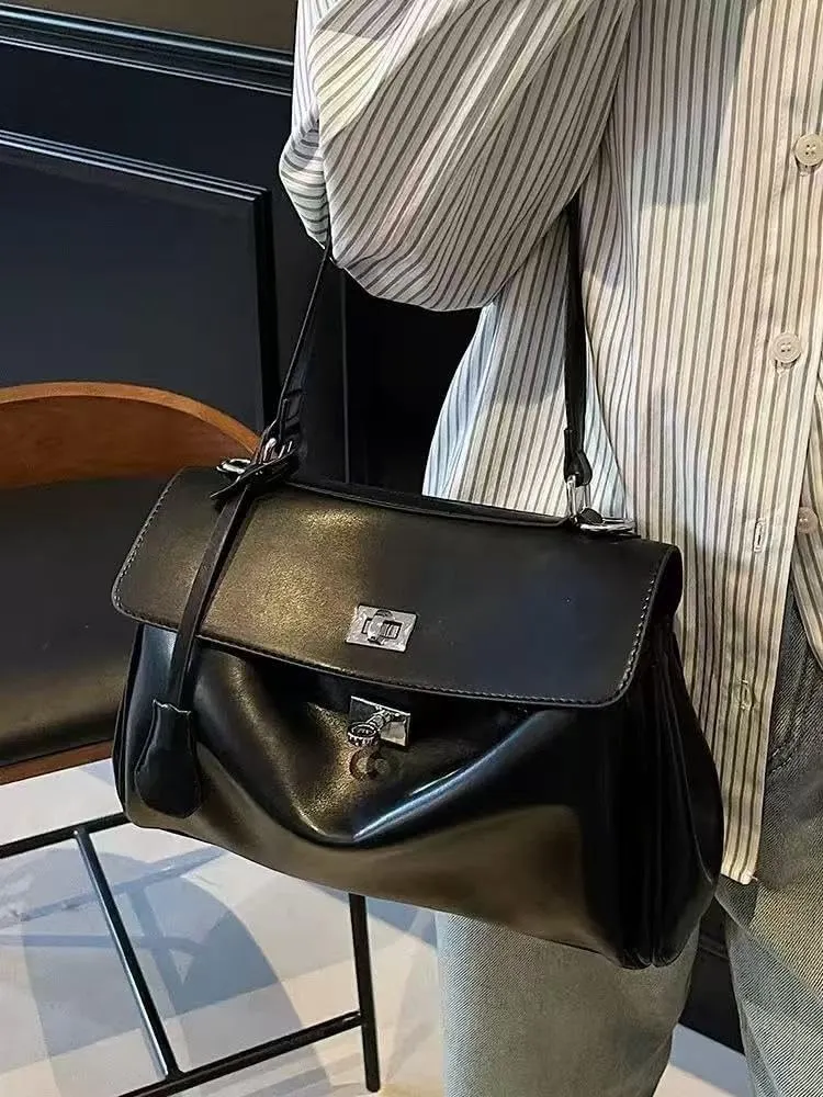cross-body bag Commuter Shoulder Soft Leather Underarm Bag