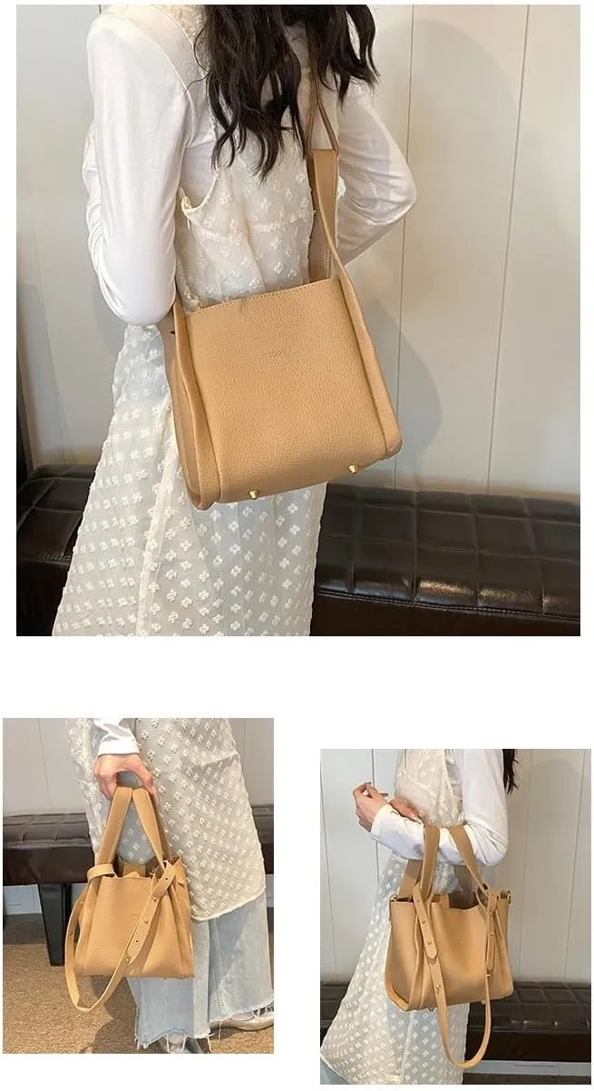cross-body bag Soft Leather Shoulder Slanting Bucket Bag