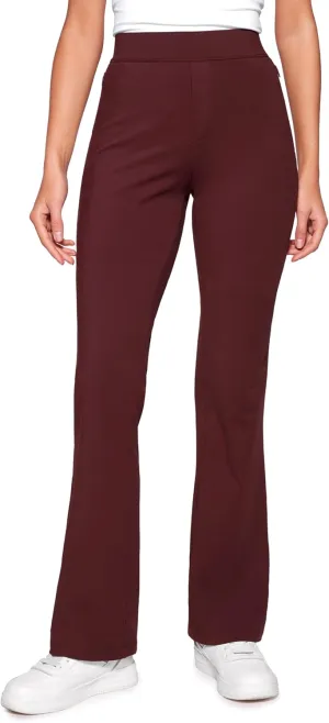 CRZ YOGA 4-Way Stretch Flare Womens Pants Tall 31" Dress Work Casual High Waisted Lounge Sweatpants with Zip Pockets