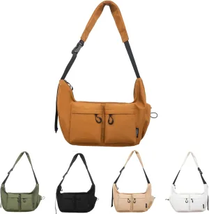 Dallaswind Large Capacity Messenger Canvas Bag -Water Resistant,Large Crossbody Bag Shoulder Purse,Vintage Canvas Satchel
