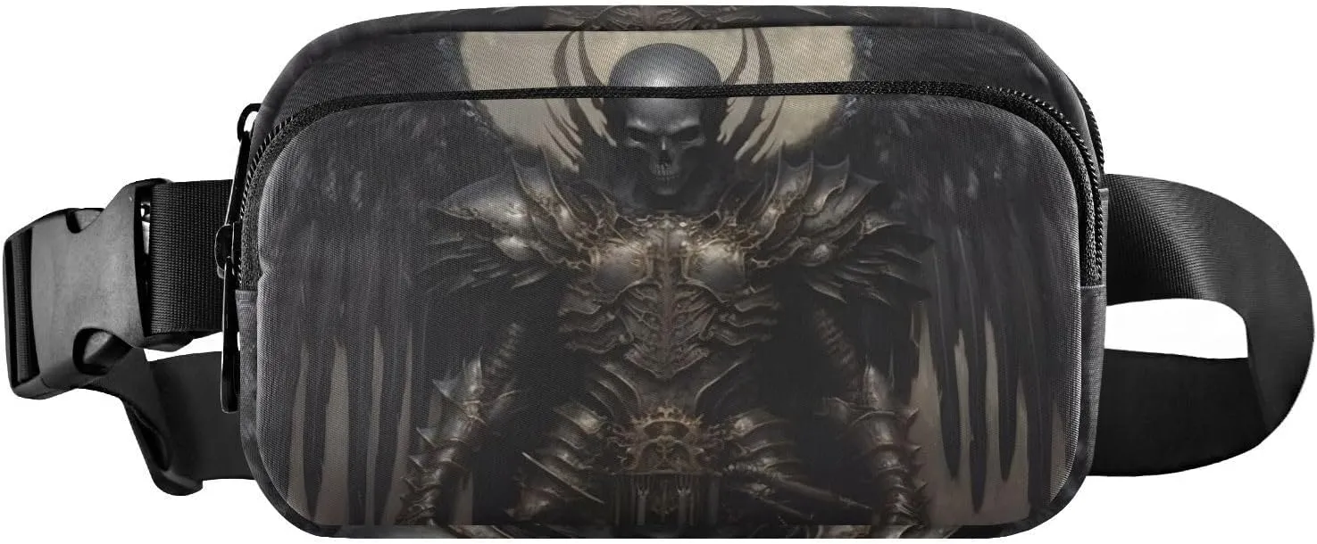 Dark Angel Fanny Pack for Travel Hiking Water Resistant Waist Pack Sling Bag Purse for Women Men