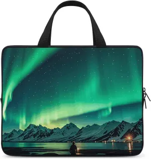 Dark Northern Lights Laptop Bag Durable Laptop Sleeve Water-Resistant Notebook Bag for Computer Or Tablet