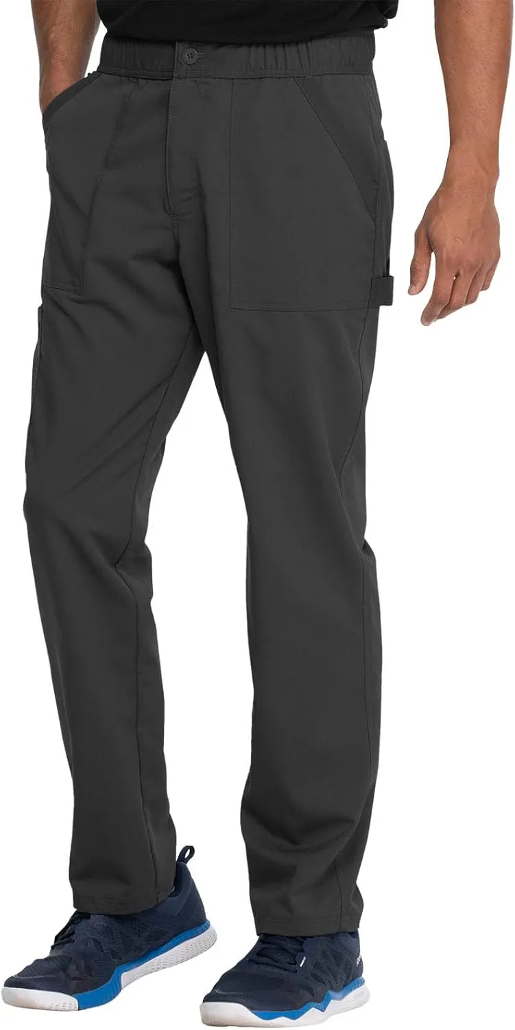 Dickies Men's Scrub Pant Mid Rise Straight Leg Pants with 6 Pockets, Zip Fly Front DK220