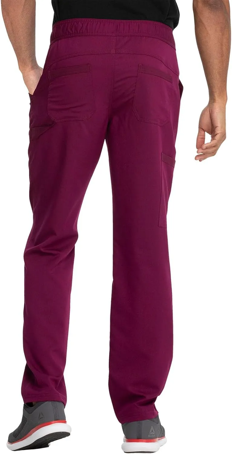 Dickies Men's Scrub Pant Mid Rise Straight Leg Pants with 6 Pockets, Zip Fly Front DK220