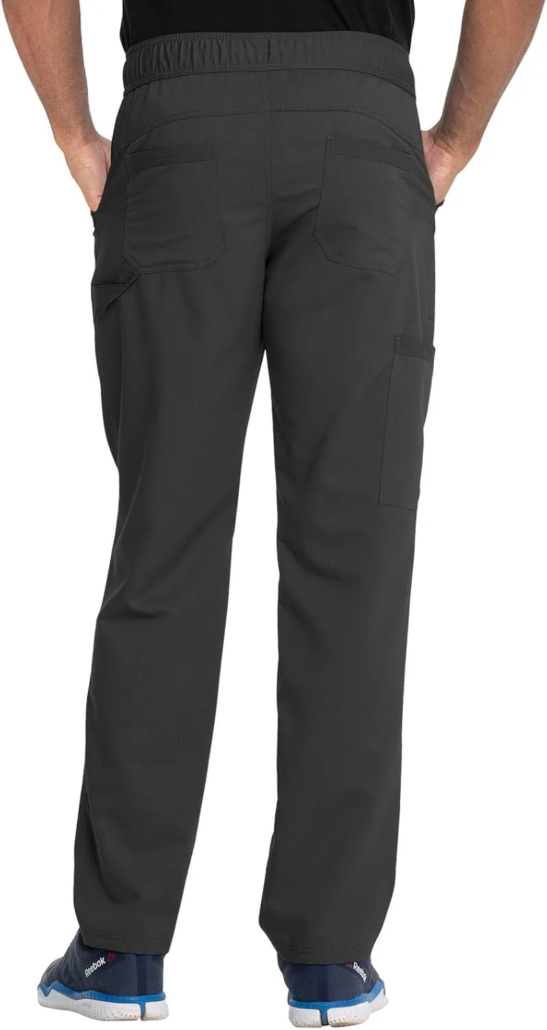 Dickies Men's Scrub Pant Mid Rise Straight Leg Pants with 6 Pockets, Zip Fly Front DK220