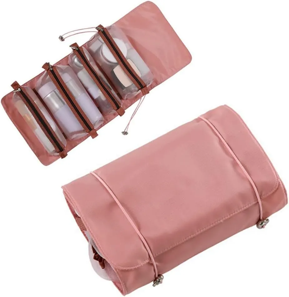 Eforcase Hanging Toiletry Bag Travel Bag, Foldable Toiletry Organizer Water-resistant Makeup Cosmetic Bag Toiletries Bag