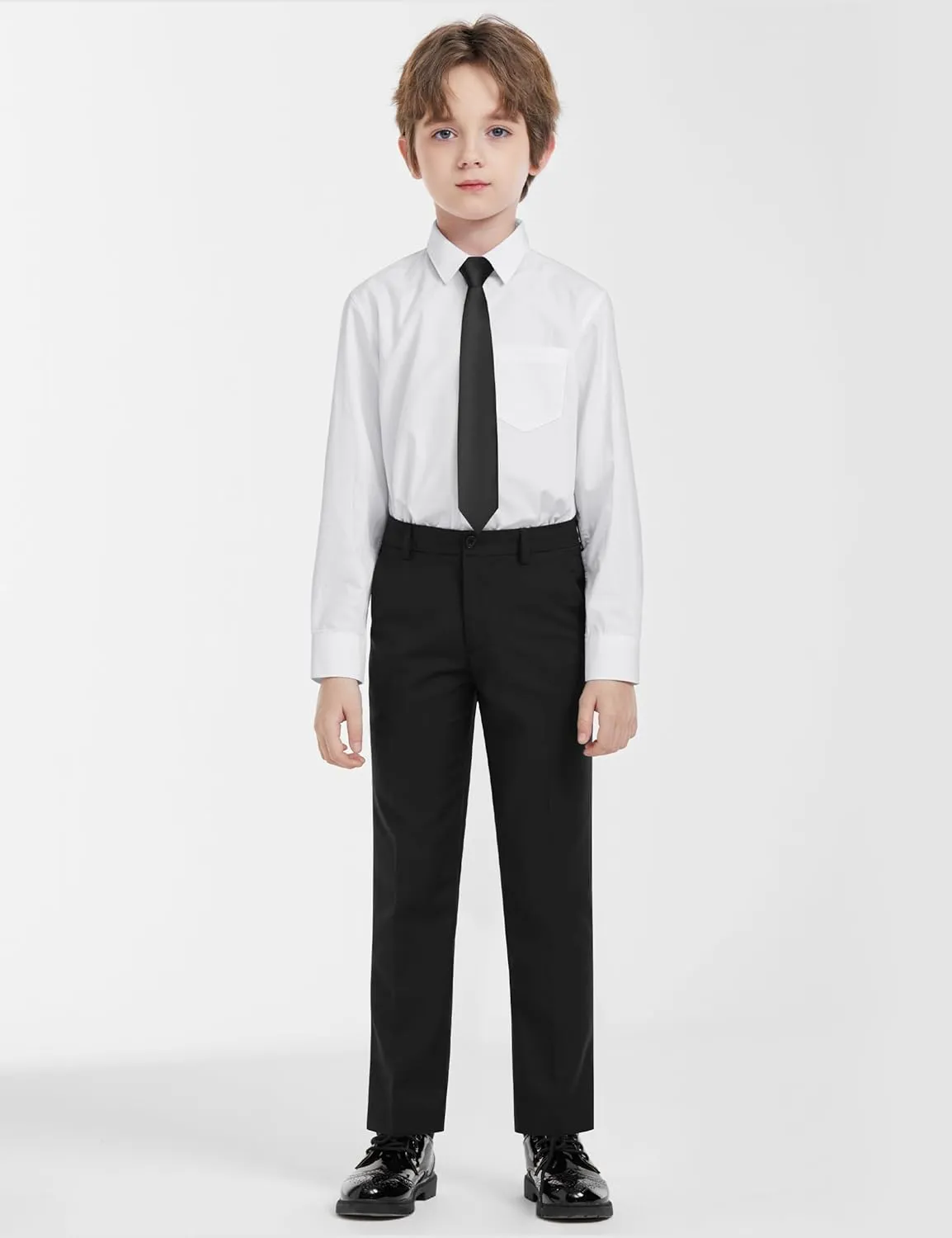 ELPA ELPA Boys' Formal Suit Set, with Suspenders, Adjustable Waist, from Toddlers to Teen